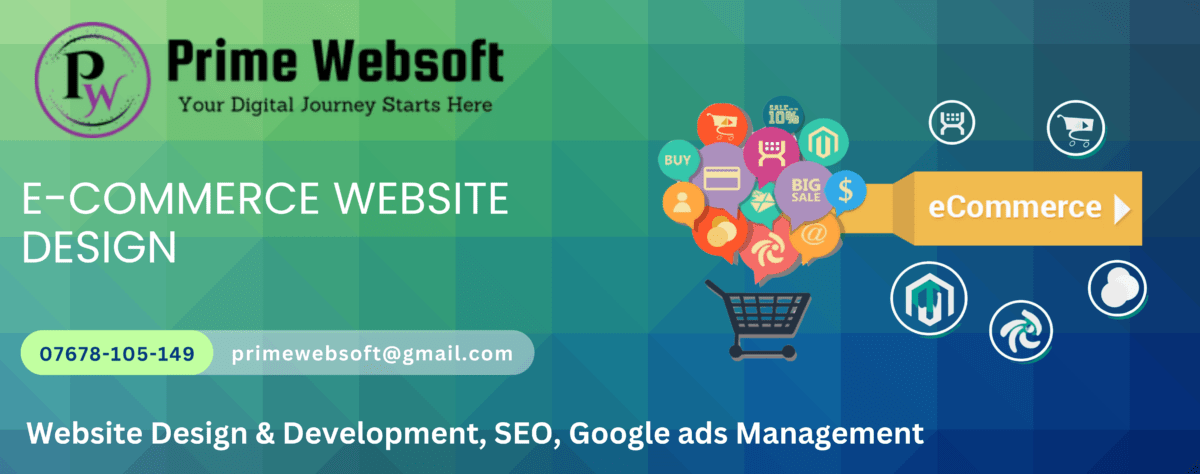 Ecommerce Website Design in Delhi | Prime Websoft
